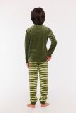 Woody Jongens-Heren Pyjama kakigroen