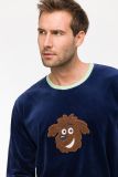 Woody Jongens-Heren Pyjama donkerblauw