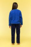 Woody Meisjes-Dames sweater en broek hoogblauw