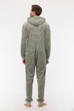 Woody Jongens-Heren Onesie groen-grijze streep