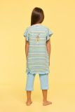 Woody Meisjes-Dames Pyjama multicolor streep