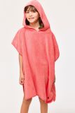 Woody Poncho koraalrood