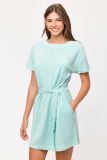 Woody Strandjurk licht turquoise
