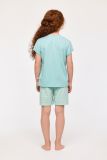 Woody Meisjes-Dames Pyjama licht turquoise