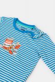 Woody Jongens-Heren Pyjama blauwe streep