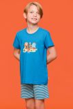 Woody Jongens-Heren Pyjama blauw