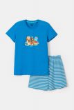 Woody Jongens-Heren Pyjama blauw