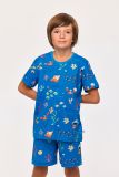 Woody Jongens-Heren Pyjama onderwater print bla