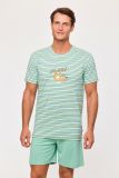 Woody Jongens-Heren Pyjama multicolor streep