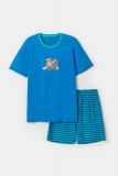 Woody Jongens-Heren Pyjama blauw