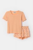 Woody Meisjes-Dames Pyjama pasteloranje