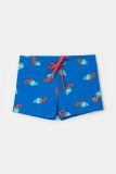 Woody Jongens Zwembroek blauwe krabben print