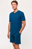 Woody Heren Pyjama donkerblauw