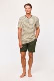 Woody Heren Pyjama beige streep