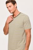 Woody Heren Pyjama beige streep