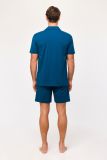 Woody Jongens-Heren Pyjama donkerblauw