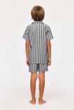 Woody Jongens-Heren Pyjama donkerblauwe streep