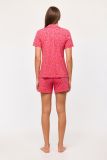 Woody Meisjes-Dames Pyjama rode koraal print