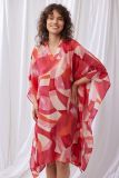 Lords x Lilies Dames Poncho rode print