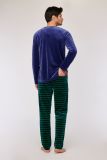 Woody Heren pyjama donkerblauw