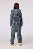 Woody Unisex onesie antraciet-gele stree