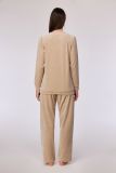 Woody Meisjes-Dames pyjama beige