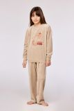 Woody Meisjes-Dames pyjama beige