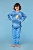 Woody Jongens-Heren pyjama blauwe-gele streep