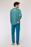 Woody Jongens-Heren pyjama multicolor streep