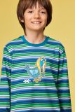Woody Jongens-Heren pyjama multicolor streep