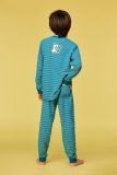 Woody Jongens-Heren pyjama groene streep