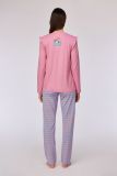 Woody Meisjes-Dames pyjama roze