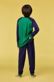 Woody Jongens-Heren pyjama donkergroen