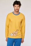 Woody Jongens-Heren pyjama geel