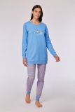 Woody Meisjes-Dames pyjama blauw