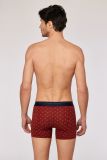 Woody Heren boxer set bordeaux + geome