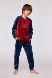 Woody Jongens-Heren pyjama donkerrood