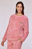Woody Meisjes-Dames sweater en broek roze