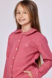 Woody Meisjes-Dames pyjama roze ruitje