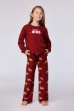 Woody Meisjes-Dames pyjama donkerrood