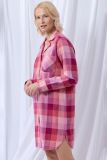 lords x lilies Slaapkleedje flanel ruit framboos