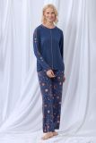 lords x lilies Dames pyjama donkerblauw