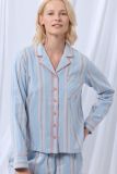 lords x lilies Dames pyjama flanel streep lichtb