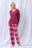 lords x lilies Dames pyjama wijnrood