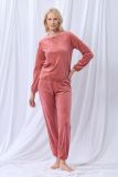 lords x lilies Dames sweater en broek framboos