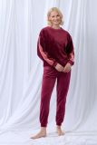 lords x lilies Dames sweater en broek wijnrood