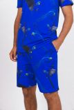 Snurk Pyjama Blue Parrot T-shirt+Shorts