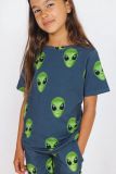 Snurk Pyjama Aliens T-shirt+Shorts