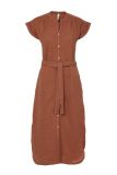 Lords x Lilies Button Up dress, roestbruin