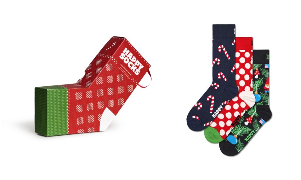 Happy Sock X-Mas Stocking Socks Gift Set 3-Pack